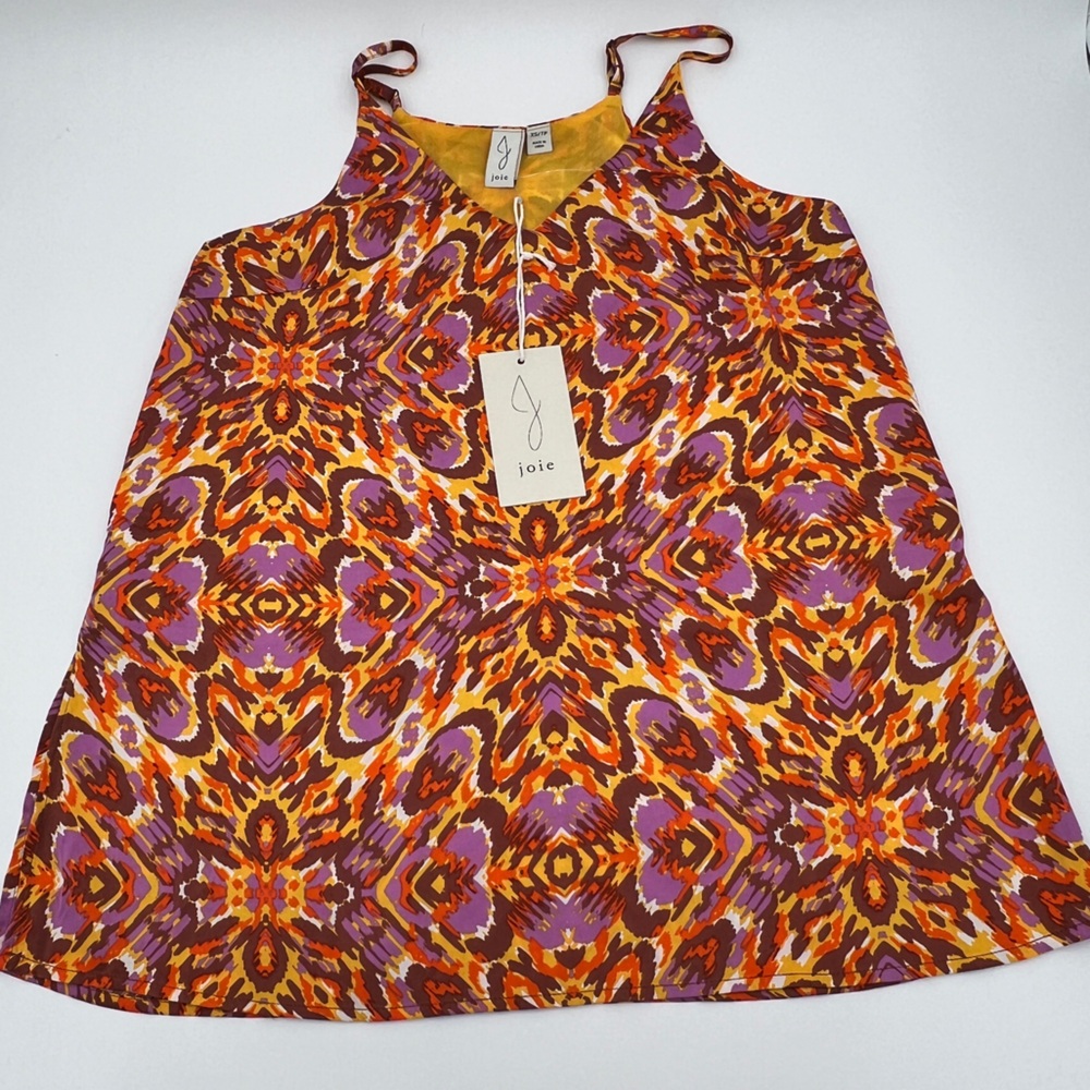 JOIE - Satin V-neck Tank Blouse
